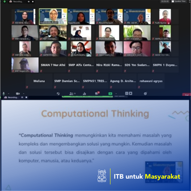 Pengenalan dan Pendampingan  Penerapan Computational Thinking pada Pendidikan Dasar dan Menengah di Kota Bandung 