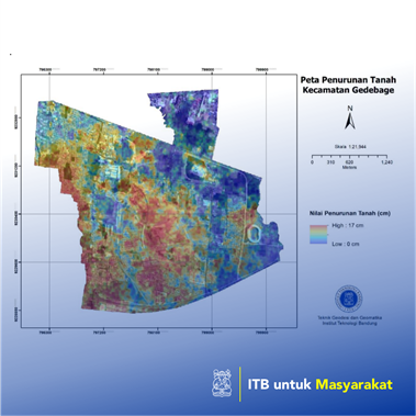 Pemetaaan Dampak Penurunan Muka Tanah di Wilayah Gedebage Kota Bandung
