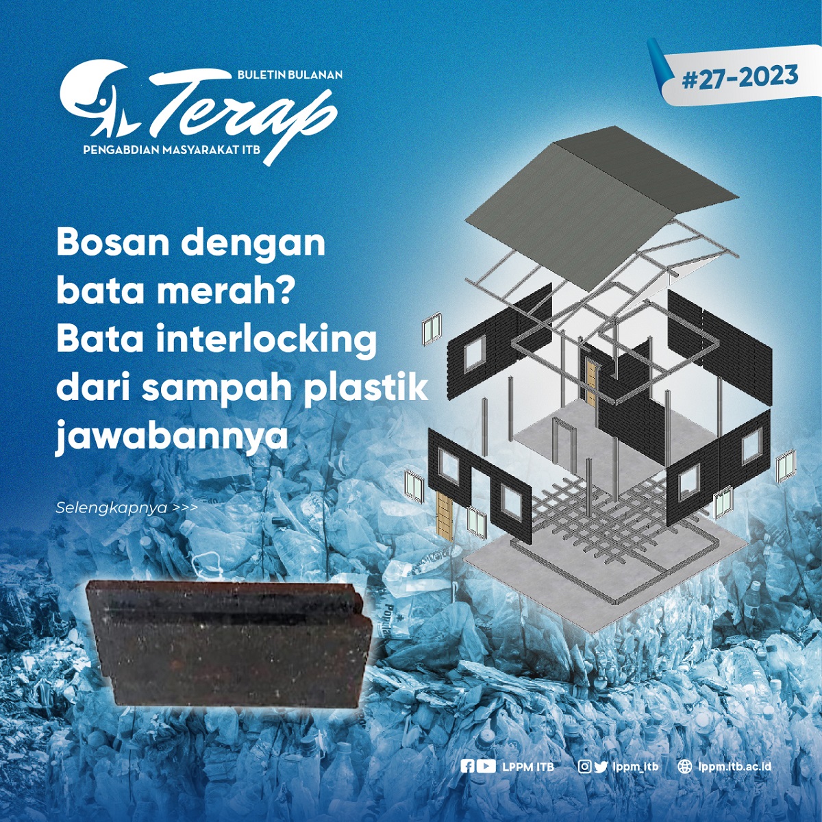 Bosan dengan Bata Merah? Bata Interlocking dari Sampah Plastik Jawabannya