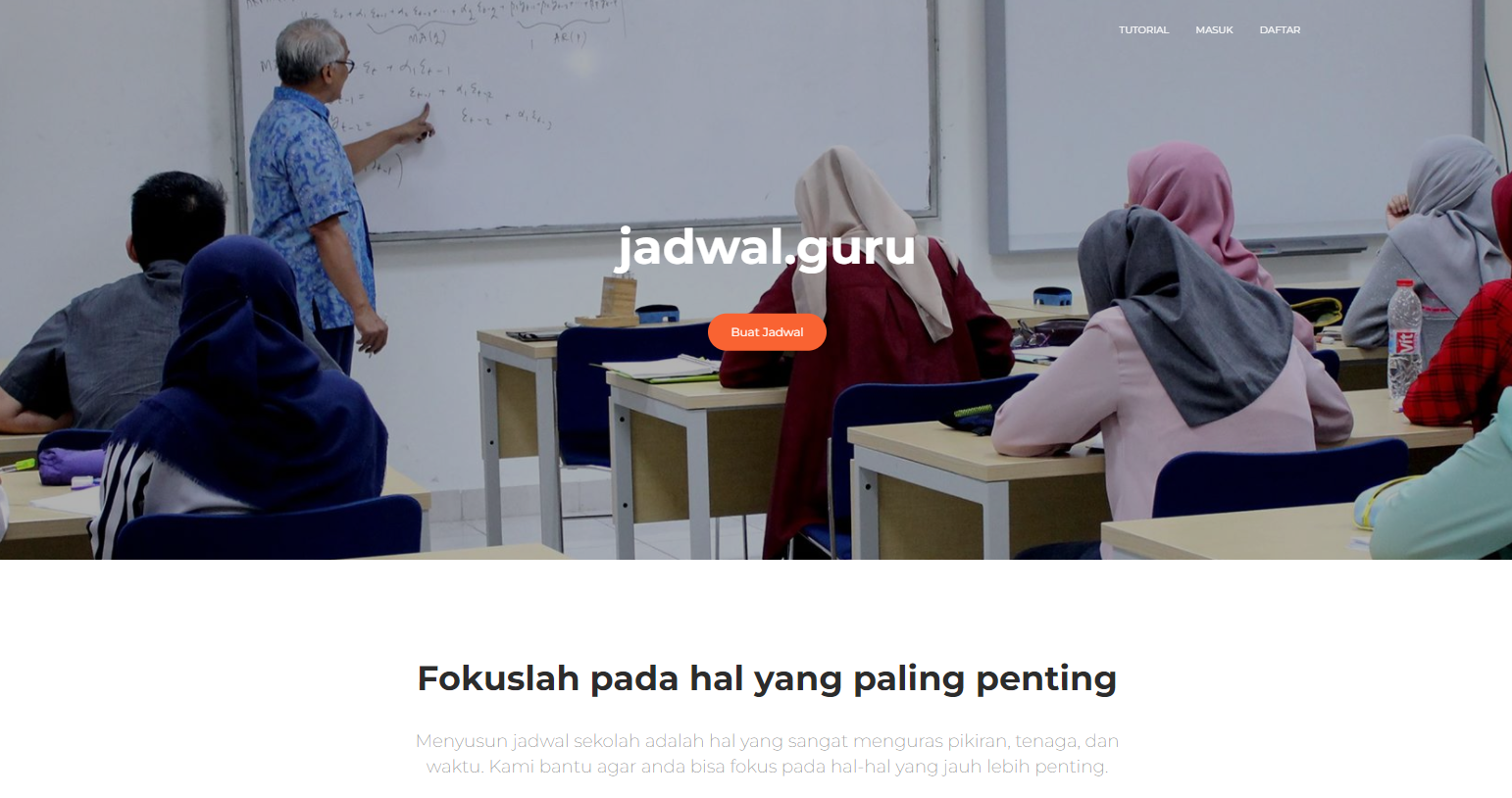 Inovasi Pembuatan Jadwal Belajar Mengajar dengan Aplikasi  jadwal.guru Untuk Sekolah Negeri/Swasta Tingkat SD, SMP dan SMA se Jawa Barat