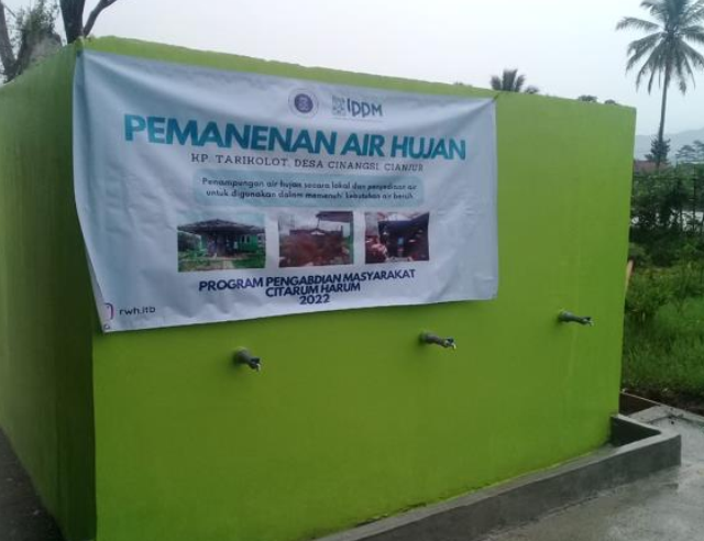 PENYEDIAAN PEMANENAN AIR HUJAN (PAH) DI WILAYAH CITARUM (DESA CINANGSI)