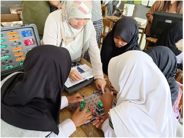 Pengenalan Safety Kelistrikan dan Demo Rangkaian Listrik untuk Siswa Sekolah Dasar